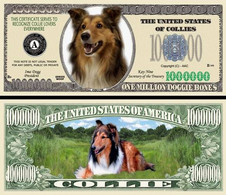 !!! USA - FANTASY NOTE -  COLLIE  DOG , 2006 - UNC / SERIES  WOOF - Autres & Non Classés
