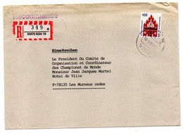 Allemagne--1995--Lettre Recommandée De KOLN Pour LES MUREAUX-78 (France)  --tp N° 1453 Seul Sur Lettre....à  Saisir - Lettres & Documents