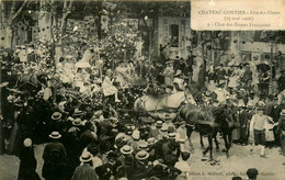 Château Gontier * La Fête Des Fleurs * Le Char Des Dames Françaises * Fête Locale * 27 Mai 1906 * Cavalcade Carnaval - Chateau Gontier