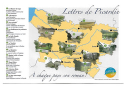 Lettres De Picardie, A Chaque Pays Son Roman, Trotteur Ailé, Laon, Compiègne, Amiens Dumas Balzac - Picardie