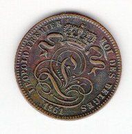 19 - Belgique - LEOPOLD 1er -  1 Centime 1861  - -* M 129 * - 1 Cent