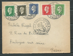 Lsc - Yvert N° 688, 690, 686, 693, 698 Oblitéré Cad Musée Postal 22/12/1949   Mab 0810 - 1944-45 Marianne (Dulac)