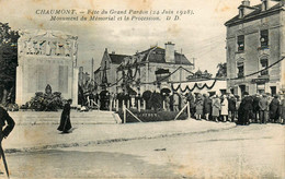Chaumont * Fête Du Grand Pardon 24 Juin 1928 * La Procession Et La Place Du Monument Du Mémorial - Chaumont