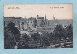 STOLBERG  ( RHID. )  -  BURG  MIT  KATH.  KIRCHE -  1919  - - Stolberg