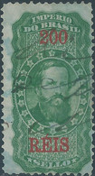 Brasil - Brasile - Brazil,Revenue Stamp Tax Fiscal 200 Reis Used - Service