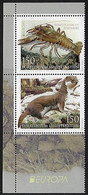 LIECHTENSTEIN  -EUROPA 2021-" FAUNA NACIONAL EN PELIGRO - ENDANGERED NATIONAL WILDLIFE"- SERIE De 2 V. V- CH - EUR - 2021