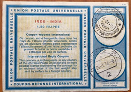 India 1973 1 .50 Rupee IRC India  &  Germany  Both Post Mark. - Unclassified