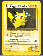 Lt. Surge's Pikachu 2000 Gym Heroes, NM/LP, 10/64 - Sonstige & Ohne Zuordnung