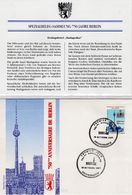 Fernsehturm 1987 Madagaskar 1095 FDC 5€ Alexander-Platz Centre Architectur Tele-tower Cover Stamps 750 Years Berlin - Telecom