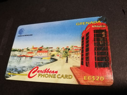 GRENADA  $ 20,- GPT GRE-287CGRB   CARENAGE      MAGNETIC    Fine Used Card    **5033** - Grenada (Granada)