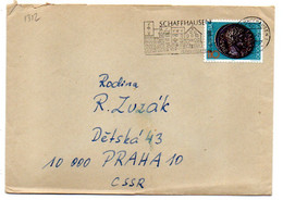 Suisse -- 1976 --Lettre De SCHAFFHAUSEN  Pour PRAGUE (Tchécoslovaquie)....timbre Seul Sur Lettre........cachet - Cartas & Documentos