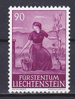 Liechtenstein, 1961, Agriculture/Grape Harvesting, 90rp, MNH - Unused Stamps
