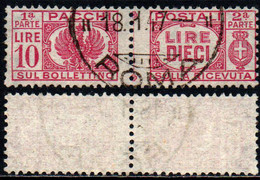 ITALIA LUOGOTENENZA - 1946 - PACCHI POSTALI - 10 LIRE - USATO - Postal Parcels
