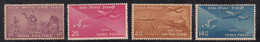 India MH 1954, Set Of 4, Centenery, Airplane, Train, Ship. Camel, Etc., - Unused Stamps