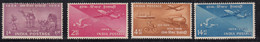 India MH 1954, Set Of 4, Centenery, Airplane, Train, Ship. Camel, Etc., - Nuevos