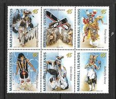 ILES MARSHALL 2012 DANSES INDIENNES YVERT N°2914/19 NEUF MNH** - American Indians