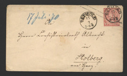 NDP,Ganzsache,Stempel,K1 Detmold (208) - Enteros Postales