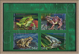 2021-2732-2735  RUSSIA 4v - Set Top Fauna Of Russia. Frogs MNH - Ongebruikt