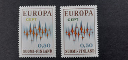 FINLANDE EUROPA VARIETES  NEUFS XX.SUPERBES.¹ - Variétés Et Curiosités