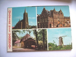 Nederland Holland Pays Bas Venray Met Kerk En Molen - Venray