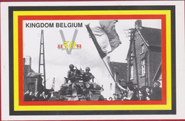 QSL Card Amateur Radio Funkkarte WW2 Memorial Army Allied Forces Liberation Bevrijding Kingdom Belgium 2nd World War - Amateurfunk