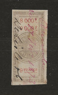 FISCAUX EFFET N°89 9F TYPE ETOILE DE BARRE 1872 - Steuermarken
