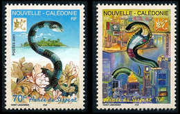 NOUV.-CALEDONIE 2001 - Issu De Yv. BF 25 **   Faciale= 1,17 EUR - Année Du Serpent (2 Val.)  ..Réf.NCE26730 - Blocks & Kleinbögen