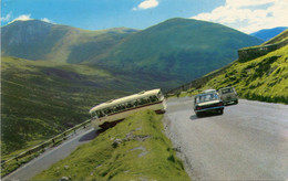 1969 The Devil's Elbow , Glen Shee  Posted Nairn To Stekene - Card Nr PT 35882 - Autobus And Mini - Nairnshire