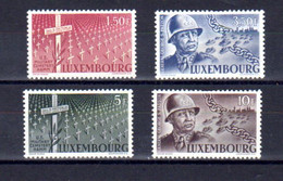 Luxembourg 1947,  Général Georges Patton,   Yv. 398 / 401*, Cote 12 € - Sonstige & Ohne Zuordnung