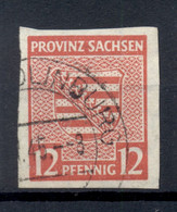 Saxe 1945 - Michel N. 71 X - Série Courante (Y & T N. 6) (ii) - Gebraucht