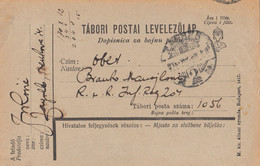 Croatia Austria Feldpost Stationery Sent From Zagreb To Feldpost FP 1056 ( 1918 ) - Croacia