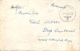 WWII   27.9.1939    Feldpost  21745   (G1047) - Lettres & Documents