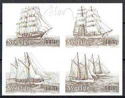 Martin Mörck. Sweden 2007. Sailing Ships. Blackprint.  Signed. - Probe- Und Nachdrucke