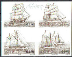 Martin Mörck. Sweden 2007. Sailing Ships. Blackprint. Signed. - Proeven & Herdrukken