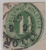 Allemagne Schleswig – Holstein Michel 4 (Yvert 4) O 1 ¼ Vert TàD Du 6.6.1867 - Schleswig-Holstein