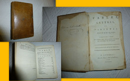 Boileau, Fables Lettres Et Variétés Historiques, Edité à Londres Chez Dilly Dans Poultry 1744 ; SOL01 - 1701-1800