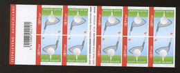 Delcampe - GOLF   IMPERFORATE Only 1000 Booklet Panes Exiist. Belgium  2007.  With One Nr On Reverse - Golf