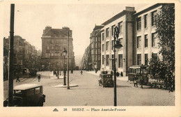 Brest * La Place Anatole France * Tramway Tram * Automobile Voiture Ancienne - Brest