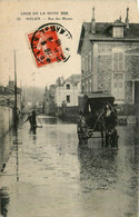 Melun * La Rue Des Marais * Crue De La Seine 1910 * Inondations * Attelage - Melun