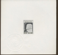 ECONOMIE  Statistiques   Belgium  1974 Only 60 Black Proofs Exist. - Folletos Ministeriales [MV/FM]