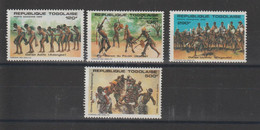 Togo 1985 Danses PA 544-547 4 Val ** MNH - Togo (1960-...)