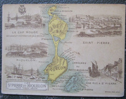 Saint Pierre Et Miquelon  Carte Chromo Hachette - Other & Unclassified