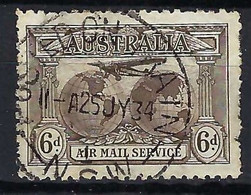 AUSTRALIE Poste Aérienne 1931: Le Y&T 4  Obl. - Usados