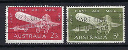 AUSTRALIE Poste Aérienne 1964: Les Y&T 12-13  Obl. - Usati
