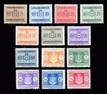 REGNO Luogotenenza 1945 Segnatasse 13v. Completa Senza Filigrana MNH ** Integra - Postage Due