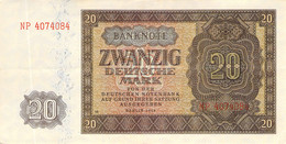 20 DM Berlin 1948 AU/EF II (Pick 313) - 20 Mark