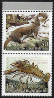 LIECHTENSTEIN  -EUROPA 2021-" FAUNA NACIONAL EN PELIGRO - ENDANGERED NATIONAL WILDLIFE"- SERIE De 2 V. V- N - 2021