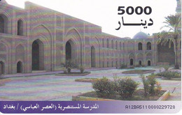 (CHIP NEGRO) TARJETA DE IRAQ DE 5000 DINARS DE MUSTANSERI SCHOOL - Iraq