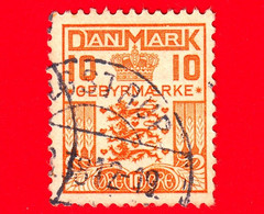 DANIMARCA - Danmark - Usato - 1934 - Tasse Postali - Marche Da Bollo - Corone E Diademi - Crest And Crown - 10 - Fiscales