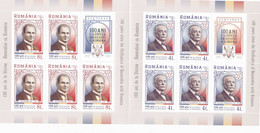 THE UNION OF BESSARABIA WITH ROMANIA,MINISHEET,2018, MNH (**),ROMANIA. - Feuilles Complètes Et Multiples